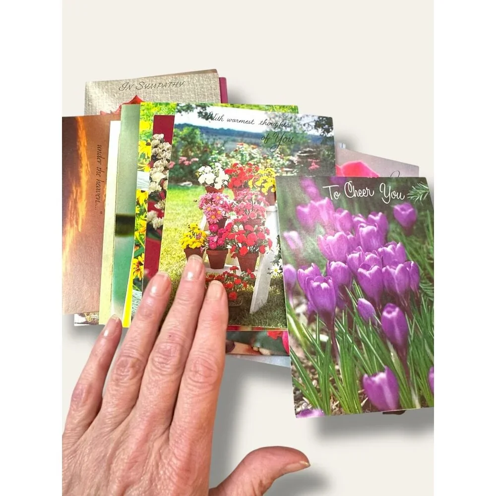 Boxed Set Of Assorted Vintage Greeting Cards With Envelopes - Birthday Sympathy